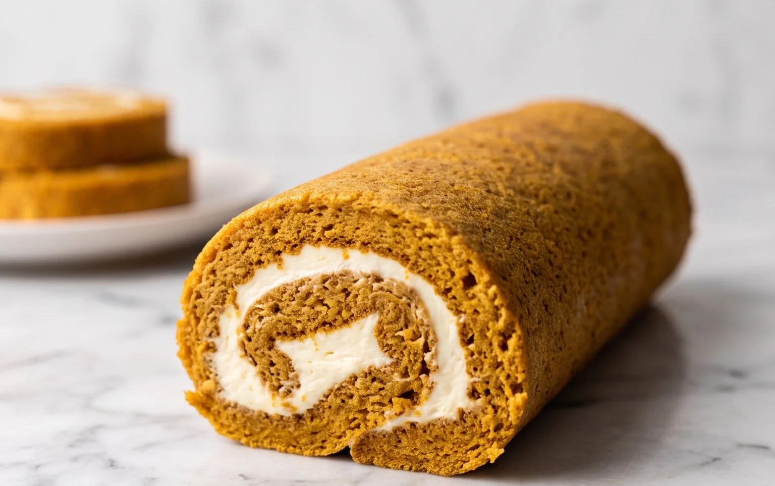 Classic Pumpkin Roll-Sweet Cream Cheese Frosting